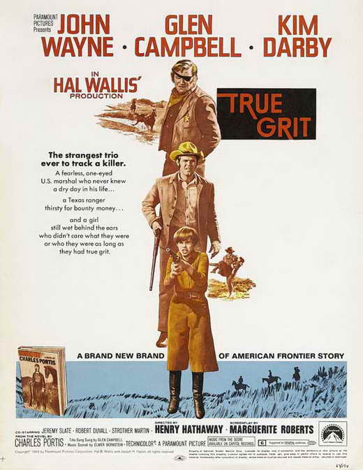 True Grit Movie Poster Print showcasing vibrant colors and bold imagery.