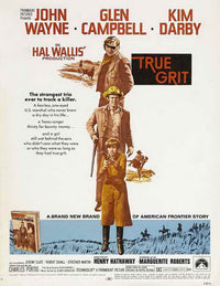 True Grit Movie Poster Print showcasing vibrant colors and bold imagery.