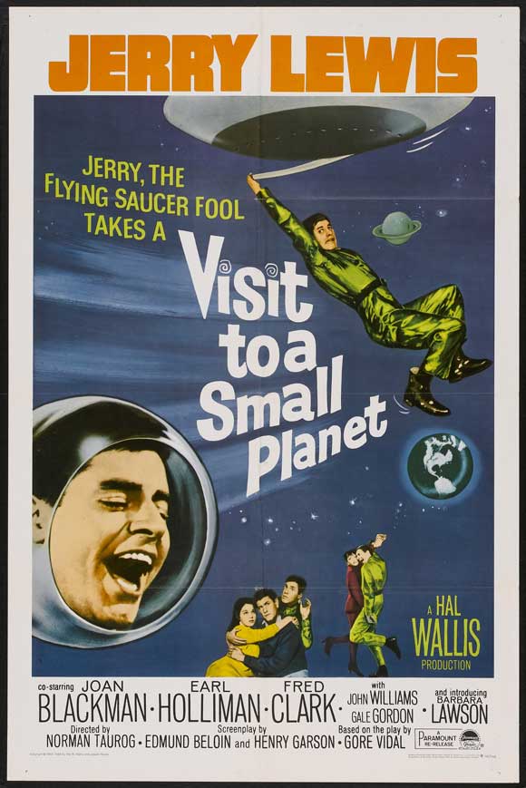 Visit to a Small Planet Movie Poster Print featuring whimsical design.