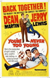You're Never Too Young Movie Poster Print featuring vibrant design.
