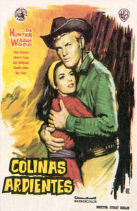 The Burning Hills Movie Poster Print showcasing dramatic film imagery.