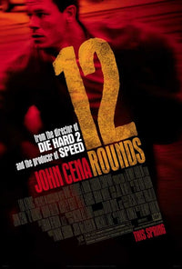 12 Rounds Movie Poster Print featuring thrilling action scene.