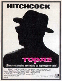 Topaz Movie Poster Print showcasing classic film imagery.