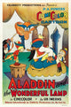 Aladdin and the Wonderful Lamp Movie Poster Print featuring vibrant colors and enchanting imagery.
