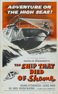 The Ship That Died of Shame movie poster showcasing iconic film imagery.