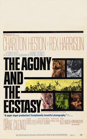 The Agony and the Ecstasy Movie Poster Print 11x17