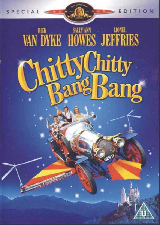 Chitty Chitty Bang Bang Movie Poster Print featuring iconic flying car