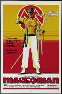Machoman Movie Poster Print showcasing classic cinema art.