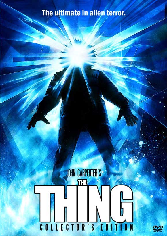 The Thing Movie Poster Print showcasing horror film imagery.