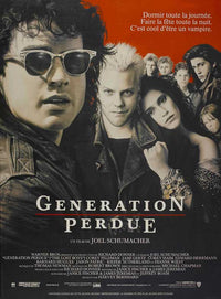 The Lost Boys Movie Poster Print featuring iconic vampire imagery.