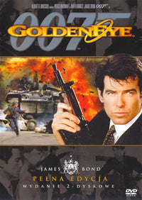 Goldeneye Movie Poster Print featuring action scenes from the iconic James Bond film.
