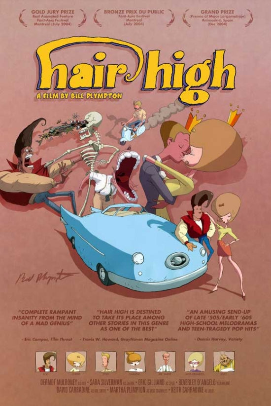 Hair High Movie Poster Print showcasing vibrant artwork.