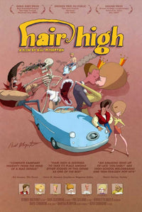 Hair High Movie Poster Print showcasing vibrant artwork.