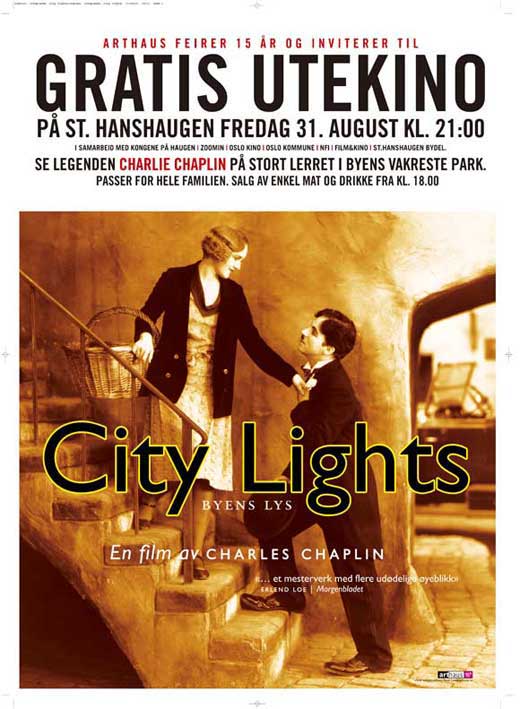 City Lights Movie Poster Print featuring classic cinema artwork.