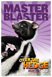 Over the Hedge Movie Poster Print featuring animated forest animals.