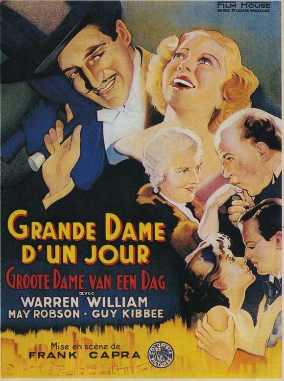 Lady for a Day Movie Poster Print featuring vintage design.