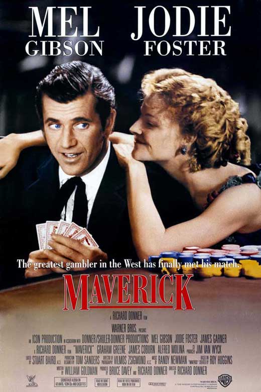 Maverick Movie Poster Print featuring iconic film art.