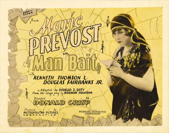 Man Bait Movie Poster Print showcasing vibrant colors and classic cinema theme.