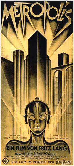 Metropolis Movie Poster Print showcasing iconic sci-fi artwork.