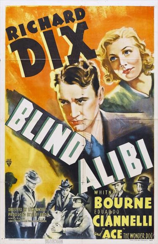 Blind Alibi Movie Poster showcasing cinematic mystery and intrigue.