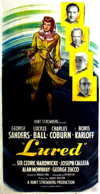 Lured Movie Poster Print showcasing classic cinematic artwork.