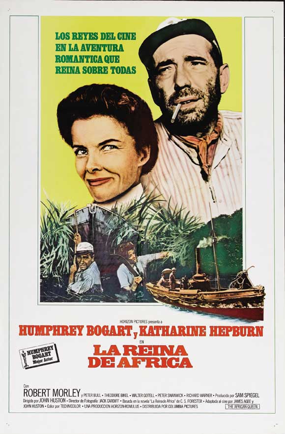The African Queen Movie Poster Print showcasing classic film art.