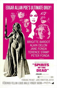 Spirits of the Dead Movie Poster Print featuring haunting design.