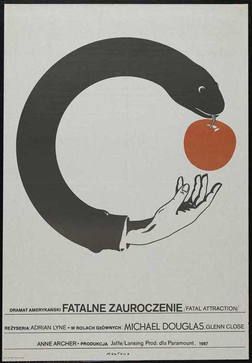 Fatal Attraction Movie Poster Print featuring dramatic imagery.
