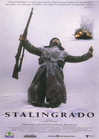 Stalingrad Movie Poster Print featuring dramatic war film imagery.