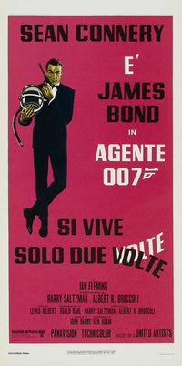 You Only Live Twice Movie Poster Print showcasing classic film art.
