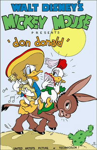 Don Donald Movie Poster Print featuring classic animation character.