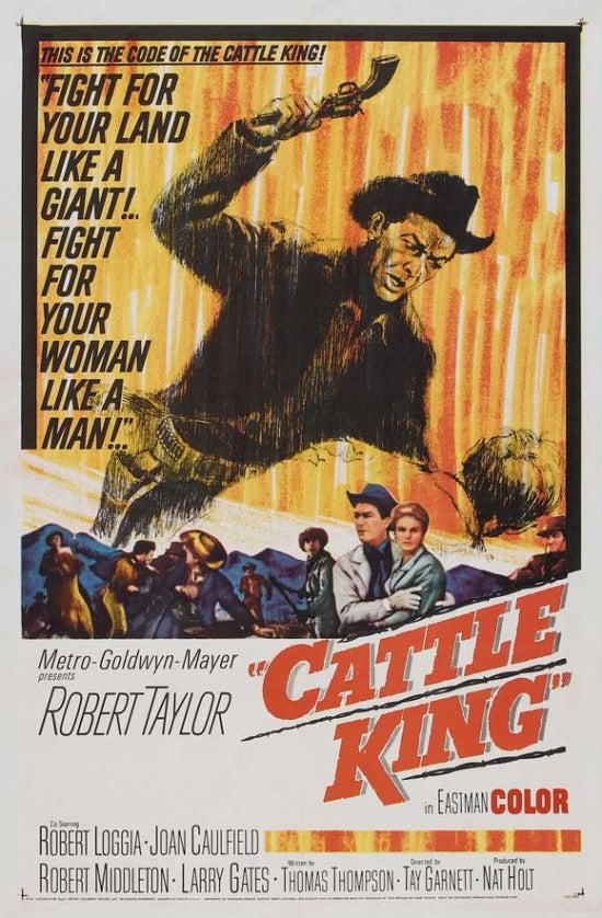 Cattle King Movie Poster print featuring classic Western art.