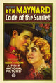 The Code of the Scarlet Movie Poster Print, vibrant cinematic artwork.