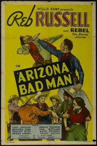 Arizona Bad Man Movie Poster showcasing classic Western art.