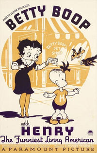 Betty Boop with Henry the Funniest Living American Movie Poster Print