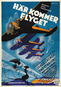 Devil Dogs of the Air Movie Poster Print showcasing vintage aviation action.
