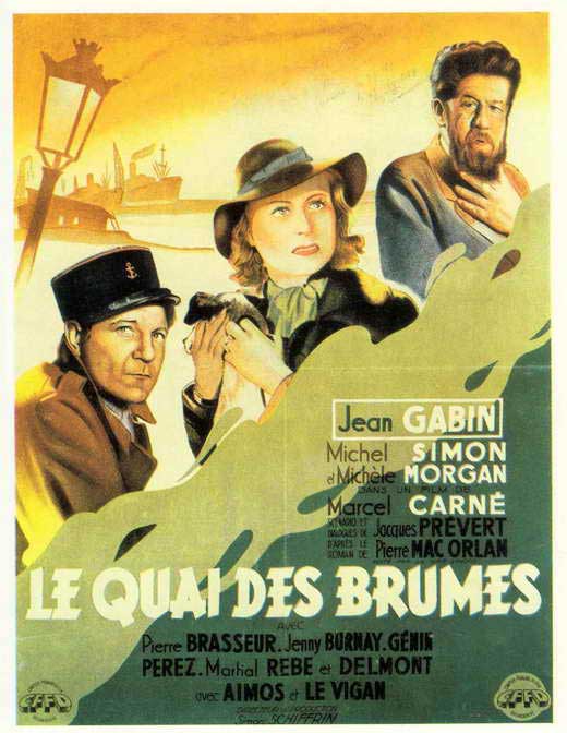 Port Of Shadows Movie Poster Print showcasing classic film art