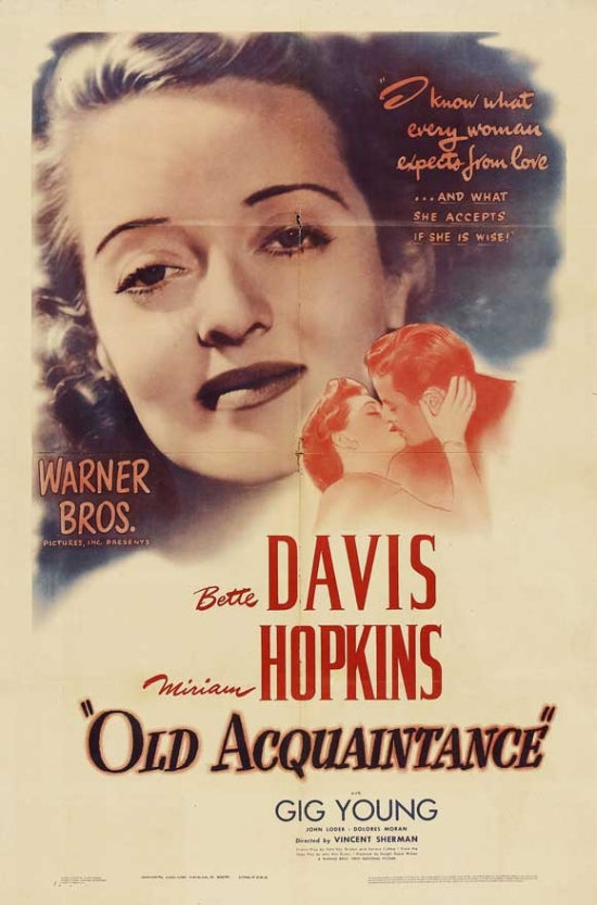Old Acquaintance Movie Poster Print showcasing classic cinema art.