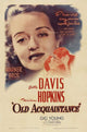 Old Acquaintance Movie Poster Print showcasing classic cinema art.