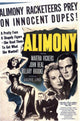 Alimony Movie Poster featuring captivating cinematic art