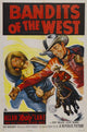 Bandits of the West Movie Poster Print featuring vintage Western film art.