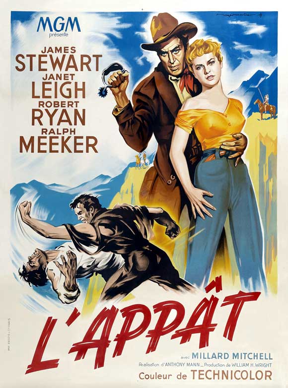 The Naked Spur Movie Poster Print showcasing classic cinema art.