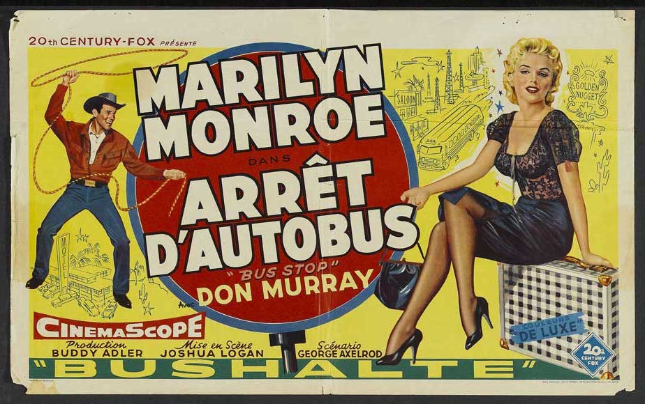 Bus Stop Movie Poster Print showcasing classic cinema art.