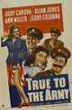 True to the Army Movie Poster Print showcasing military honor.