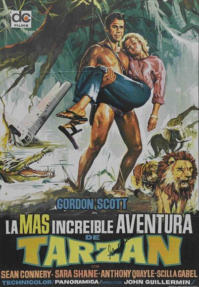 Tarzan's Greatest Adventure Movie Poster Print showcasing jungle adventure.