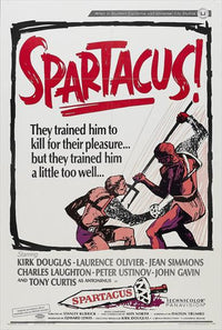 Spartacus Movie Poster Print featuring classic cinema artwork.