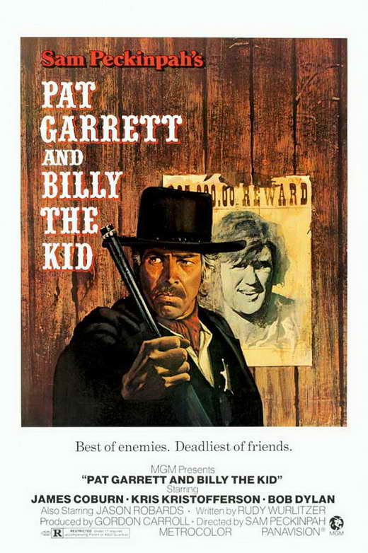 Pat Garrett & Billy the Kid movie poster print showcasing iconic Western film imagery.