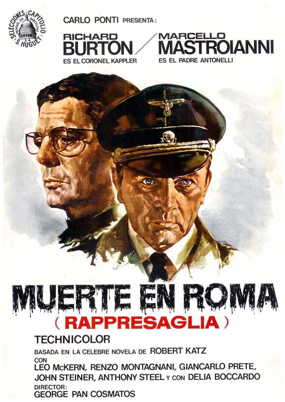 Massacre in Rome Movie Poster Print showcasing dramatic film artwork