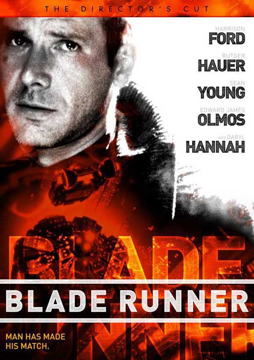 Blade Runner Movie Poster Print showcasing futuristic cityscape and characters.