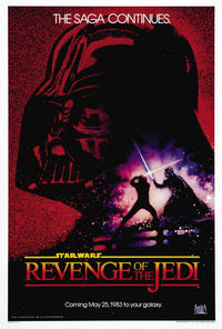 Return of the Jedi Movie Poster Print showcasing iconic Star Wars imagery.